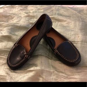 Born Black Leather Flats/Loafers